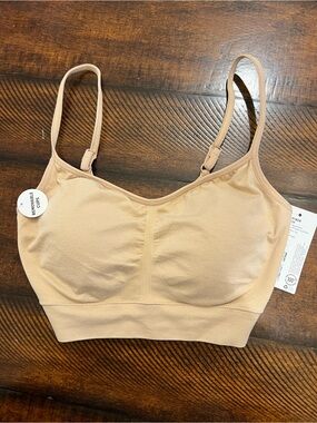 Jockey Microfiber Stretch Nude Beige Seamless Bralette with Removable Cups
